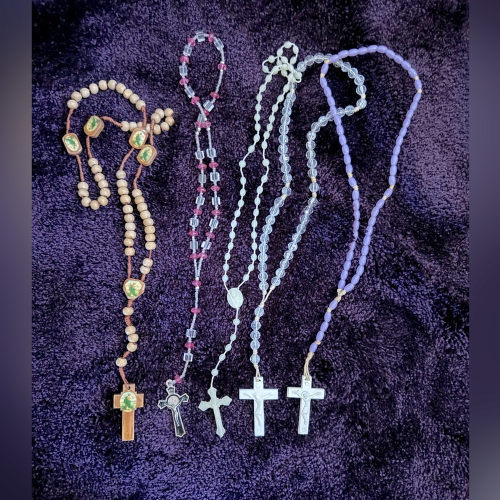 5 Rosary necklaces